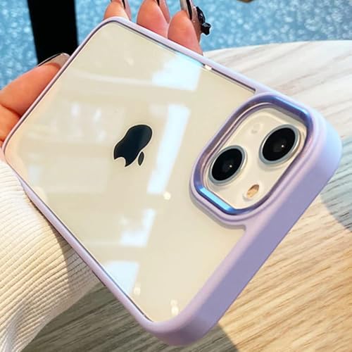 Image of mobistyle Designed for iPhone 15 | Enhanced Metal Camera Guard | Back Cover Case for iPhone 15 (Metal | Purple)