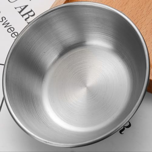 soulnioi Dipping Bowls, Stainless Steel Sauce Dishes, Mini Round Seasoning Dishes - Image 4