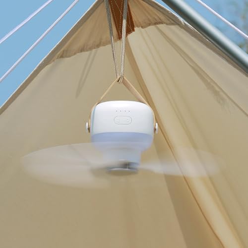 Ventilateur de plafond portable télécommande Generico camping batterie extérieur patio