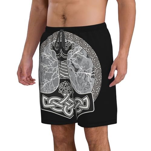 Pineapple Men'S Swim Shorts Beach Trunks Quick Dry Hawaiian Swimming Shorts with Pockets2