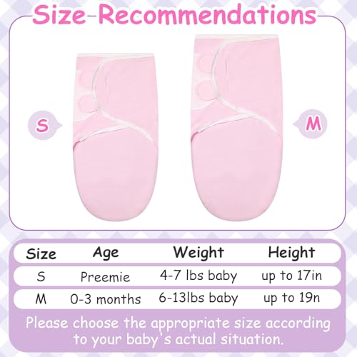 Image of Ramede 6-Pack Preemie Baby Swaddle Blankets with Hats, Breathable 100% Cotton Baby Swaddles, Suitable for Preemie Babies and Newborns, Soft Cotton, Adjustable(Flower,Pink and Green)