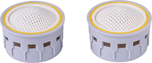 Cornat Strahlregler-Einsatz M22 / M24 - Wasserersparnis von bis zu 80% - Mit Dichtung - Passend für handelsübliche Luftsprudler - grau - Aus Kunststoff/Strahlregler-Innenteil/Mischdüse / TECWS404