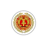 bilder ddr wappen Wetterfest & wasserabweisend Aufkleber/Sticker NVA Wappen DDR Deutschland Emblem Abzeichen 7x7cm A1695