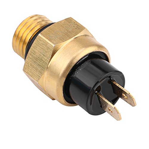 Interruptor de temperatura del ventilador, interruptor de sensor de temperatura del termostato del ventilador de refrigeración del motor eléctrico de cobre para 2 tiempos y 4 tiempos 0010033661