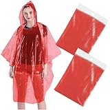 Poncho antipioggia rosso