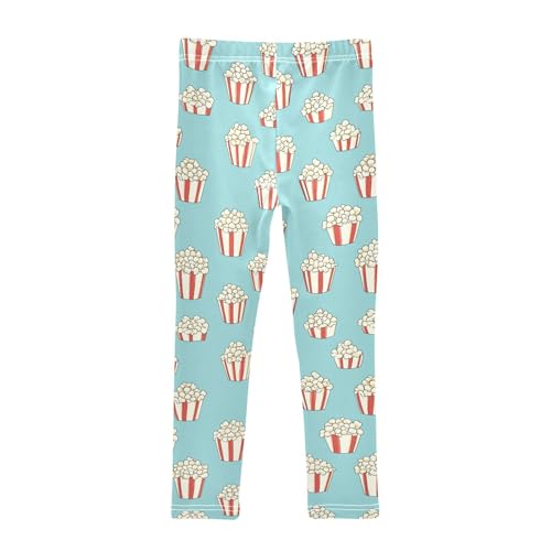 Wusikd Popcorn Girls' Leggings Toddler Doodles Kids Yoga Pants Dance Active Tights 4T2