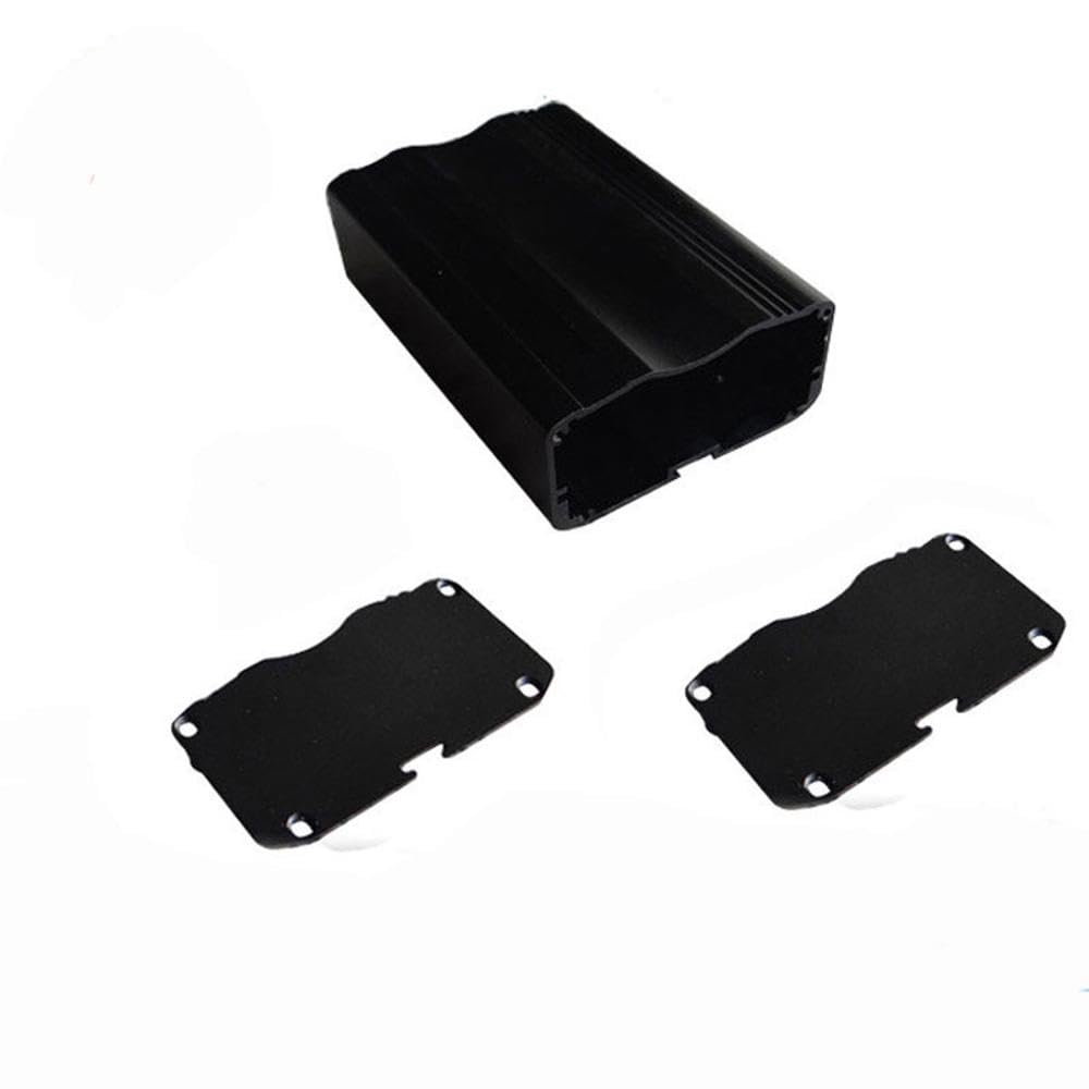 BE-TOOL Aluminum Enclosure Electronic Project Box Case for PCB Instrument Amplifier Electronic DIY Circuit Board Project(26 * 53 * 80mm Black)-image-45