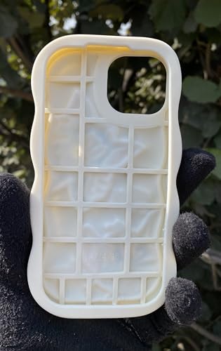 Image of MIDOS Back Cover Compatible with iPhone 11 Soft Silicone 3D Cute Cartoon Full Protective Case for iPhone 11 (Cream)
