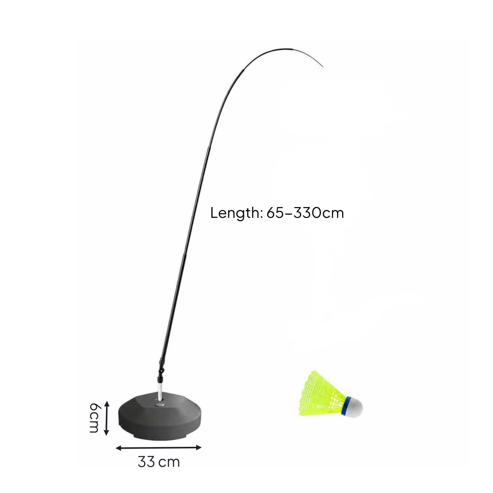 Di Bminton con Base Acqua | Elastico, Allenatore da Bminton con Corda Elastica, Telescopico, per Giardino, Giocatori Singoli