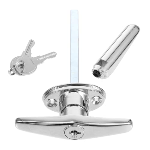 QUMIIRITY Garage Door t Handle Lock Kit Smooth Finish for Barn Doors Toolboxes and Commercial Use for Enhanced Security