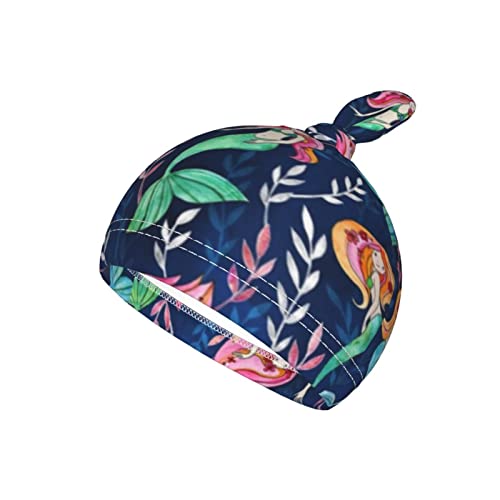 Mermaid In Blue Ocean Baby Girl Stuff Swaddle Blanket Hat Set,Soft And Stretchy Infant Receiving Blanket For Newborn, Swaddle Sack Wrap For Girl #TOP2