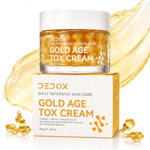 Image of Gold Age Tox Anti Aging Face Cream with Retinol, Collagen, Hyaluronic Acid 50g