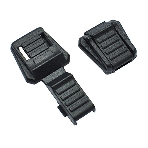 image for sacoora 50pcs Zipper Pull Cord Lock Cord Ends Paracord Clips Plastic B