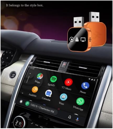 3-in-1 Wireless Car Play Adapter, 2026 Upgrade Plug & Play Car Play Wireless Android Auto Converter, Supports iPhone & Android, Airplay Mirroring, Smart Voice Control, USB Dongle