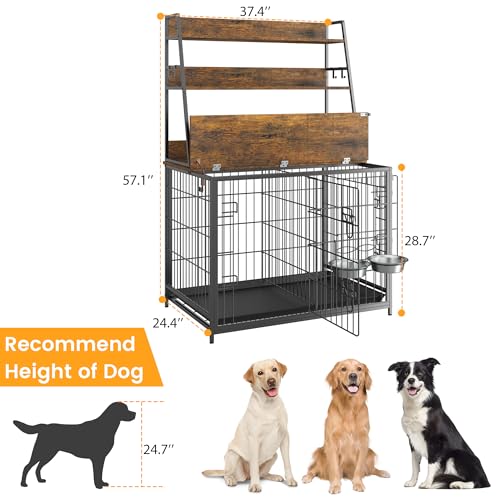 IDEALHOUSE Móveis de gaiola para cães, móveis de gaiola para animais de estimação, gaiola interna pa