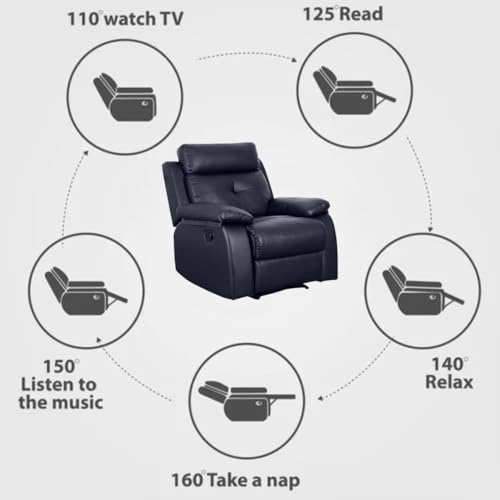 Image of Sofa 3 Seater - Ergonomic Leatherette Design with Plush Support, Includes 5-Year Warranty for Living Room Comfort and Durability