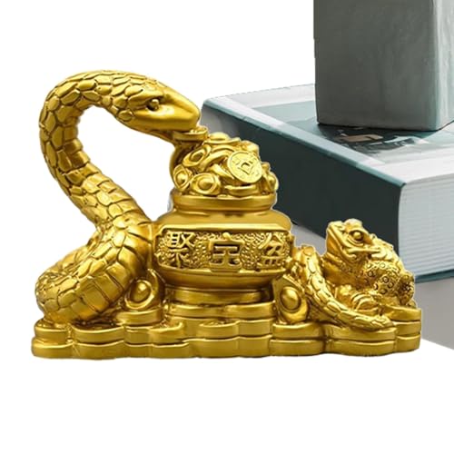 Figurine serpent du Nouvel An chinois décorative pour bureau Feng Shui - 7