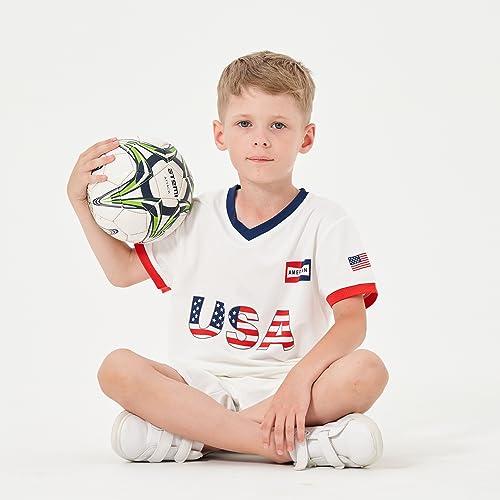 Image of Youth Soccer Jersey Boys Girls- Breathable Lightweight Football Training Shirt for Kids (Infant-Youth Sizes)