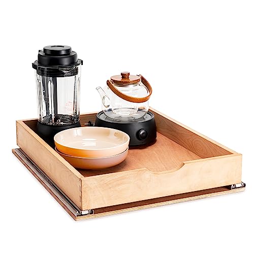 SITOO Fully Assembled Pull Out Cabinet Drawer, Wood Pull Out