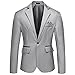 Ymosrh Casual One Button Suit Blazer Jacket Sport Coat for Wedding Prom Dinner Party Casual Jackets Men Fashion Cool Jackets Mens Outwear Jacket (5XL, Gray)