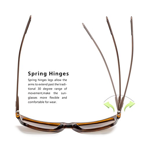 Square Aluminum Magnesium Frame Polarized Sunglasses Spring Temple Sun Glasses2