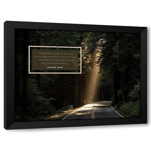 ArtDirect Arthur Ashe Quote: Hope Custom Framed Art Print Giclee Print or Canvas Options with Various Sizes and Customization by ArtsyQuotes