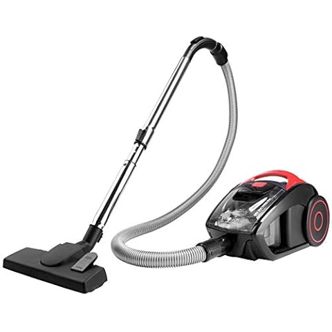Deuba Aspirateur sans Sac Rouge 900 Watts Technologie Multi-cyclonique Aspirateur traîneau 1,5L Cover