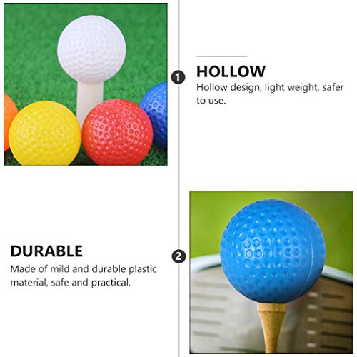BESPORTBLE 35 Peças de Bolas de Golfe de Plástico Bolas Leves de Prática de Golfe Bola de Treinament
