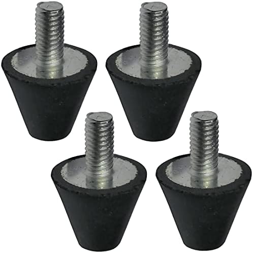 PATIKIL Piedini In Gomma Antivibranti Per Compressore, 8 Pezzi, Diametro 31mm, Altezza 17mm, Foro 11mm, Per Condizionatori E Frigoriferi