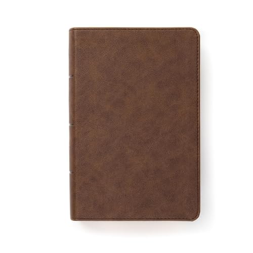 CSB Single-Column Compact Bible, Digital Study Edition, Brown LeatherTouch, Black Letter, Presentation Page, Full-Color Maps, Easy-to-Read Bible Serif Type