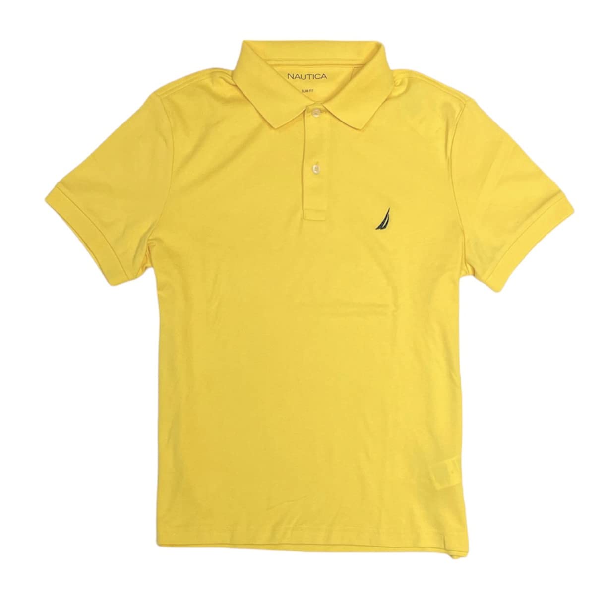 Nautica Mens Slim Fit Interlock Polo T-Shirt (as1, Alpha, 3X_l, Regular, Regular, Aspen Gold), Aspen Gold, 3XL