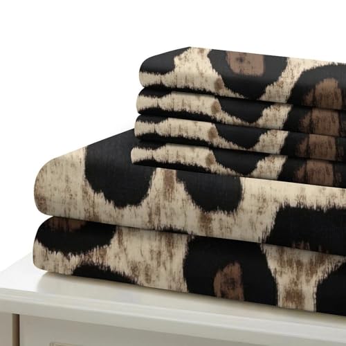 Parure de lit léopard en microfibre premium douce et résistante pour lit simple - 7