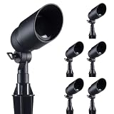 DonHomer Landscape Lighting -12V Low Voltage Landscape Lights Cast-Aluminum Waterproof LED Spotlight