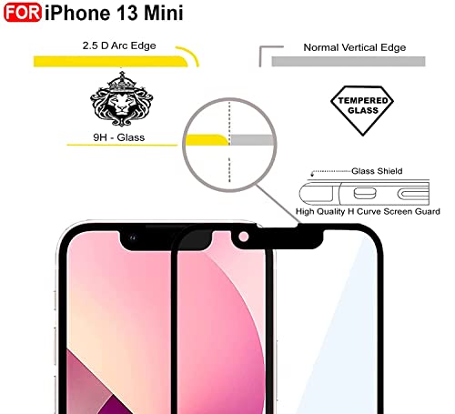Image of DD SON (Black 11D Tempered Glass for Samsung, Redmi etc (Q-iPhone 13 Mini)