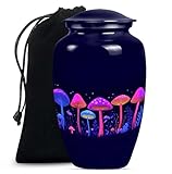 Mushroom Urn, Large Urns for Human Ashes, Urn for Ashes Adult Male, Urn for Ashes for Women, Urns for Adult Human Ashes, Adult Cremation Urns(Size - 10inch)