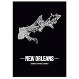 JUNIWORDS Stadtposter, New Orleans, Wähle eine Größe, 60 