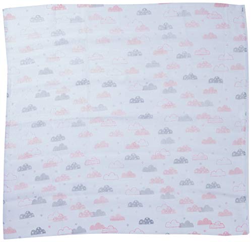 Fralda Papi Luxo Estampado para Bebê70cm X 70cm Contém 05 Un