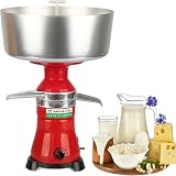 JINTVO Milch-Sahne-Separator Aus Edelstahl, Zentrifugal-Separator Für Frischmilch-Sahne, 80 L/H (21 Gal), Elektrischer Rohmilch-Entrahmer Für Haushalt Und Landwirtschaft (Ziegen-/Kuhmilch)