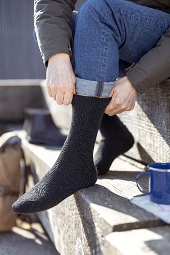HEAT HOLDERS - Mens Thick Original Thermal Socks | Fuzzy Fleece Boot Socks4
