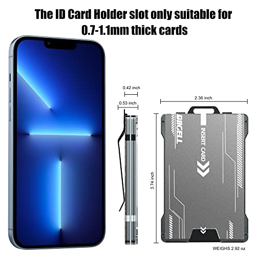 Image of Wallet For Men - Slim Aluminum Metal Money Clip, Leopard print