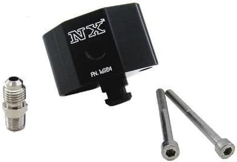 Adaptador de riel de combustible Nitrous Express 16183 para toma de presión 1