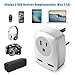 UK Travel Adapter, US to UK/Ireland/Hong Kong Plug Adapter with 2 USB and 1 Electrical Outlet, America to Europe Irish British England Scotland Travel Adaptor (Type-G)