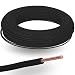 Produktbild 10 Meter Kalitec H07V-U 1x1,5 mm² schwarz I flammwidrige PVC Einzelader 1,5mm2 Litze starr aus Kupfer I 450/750 V I Verdrahtungsleitung eindrähtig für interne Verdrahtung von Maschinen und Leuchten