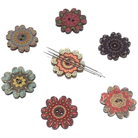 5 Pieces Magnetic Needle Minder Cute Needle Holders Magnet Needle Keeper Magnetic Pincushions for Embroidery Cross Stitch Flower Cover