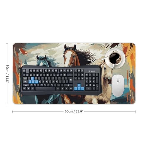 Horses Desk Pad Grande Protector de Escritorio miniatura 2