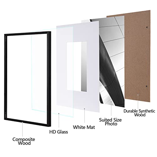 Eletecpro 16X20 Picture Frame Made Of Brushed Aluminum Display Pictures 11X14 With Mat Or 16X20 Without Mat Metal Poster Frames For Tabletop & Gallery Horizontal And Vertical Hanging Modern Home Decor #TOP1