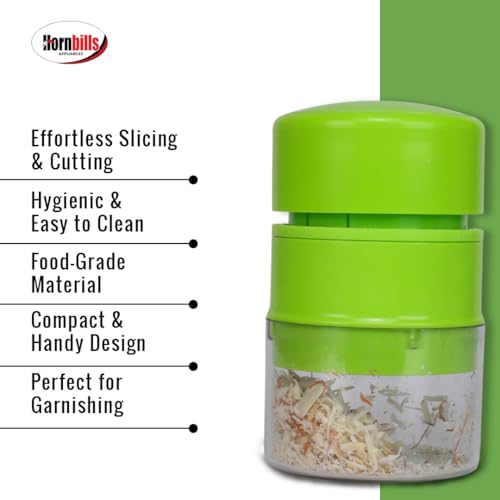 Image of HORNBILLS Dry Fruit & Nut Cutter With Container For Kitchen Manual Cutter Machine Kitchen Gadget Chopper for Badam, Kaju, Walnut, Pista Dry Fruit Crusher Fine Cup Slicer for Home Use & Gifting Purpose