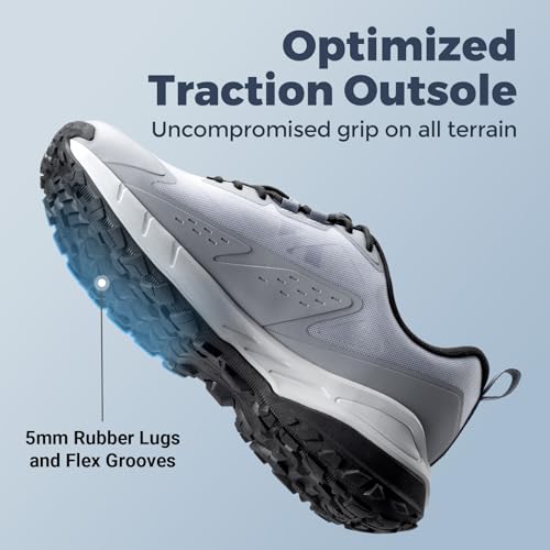 Image of FitVille Men's Extra Wide Arch Support Hiking Shoes