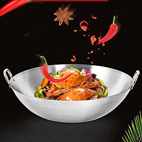 Wok acero inoxidable 34cm para cocina gas miniatura 2