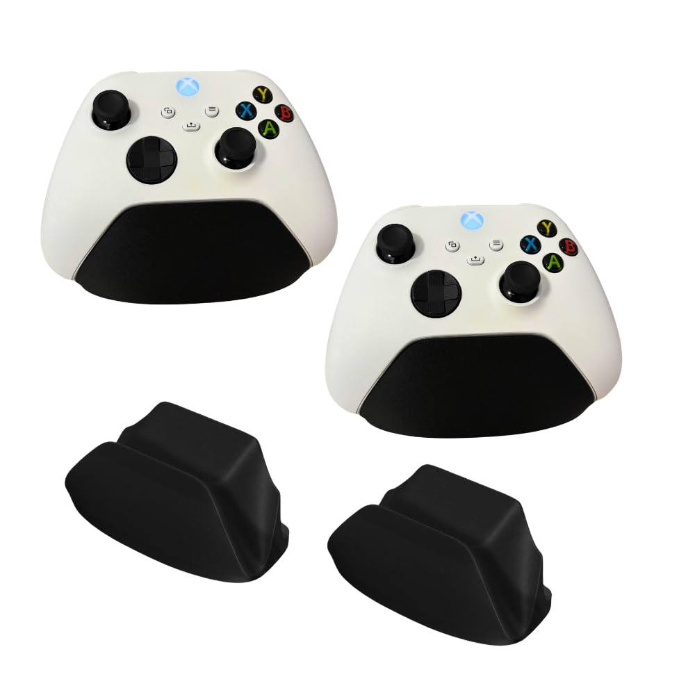 Gaming Console Stand Controller Stand for Xbox Series X/S, PS5, PS4 & PC Game Controllers | 2 Pcs Gaming Controller Holder | Gamepad Desk Organizer & Display Dock | Gaming Consoles Holder Toy Review India (Iknoor World )